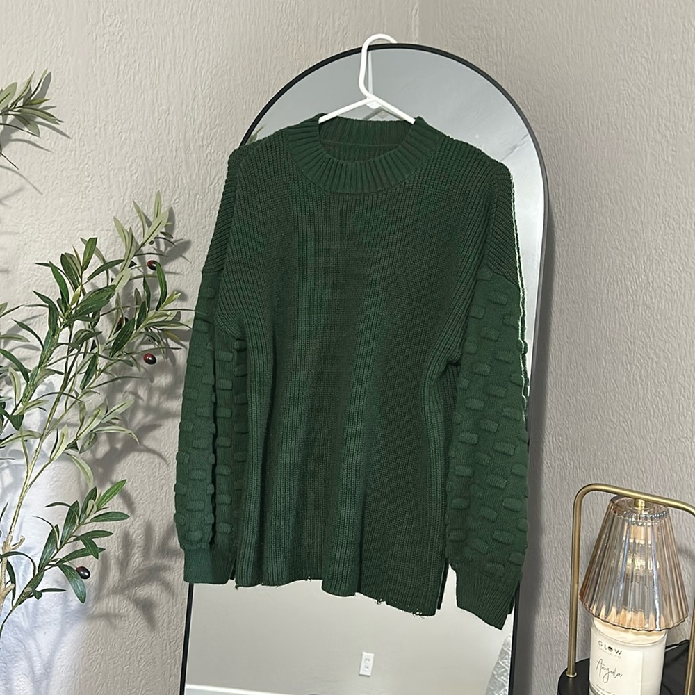 Green Knit Sweater